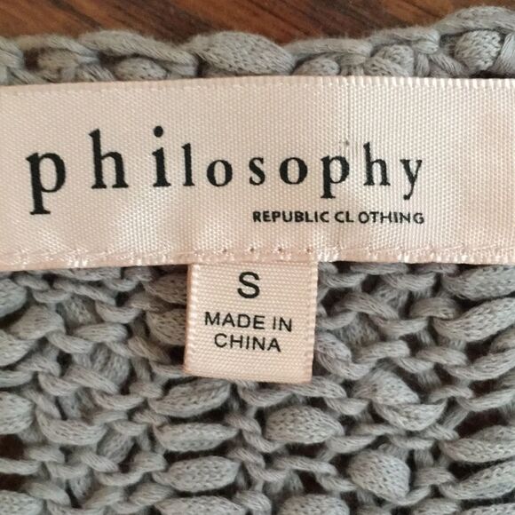 Philosophy sweater tank tunic. Small - Picture 3 of 4